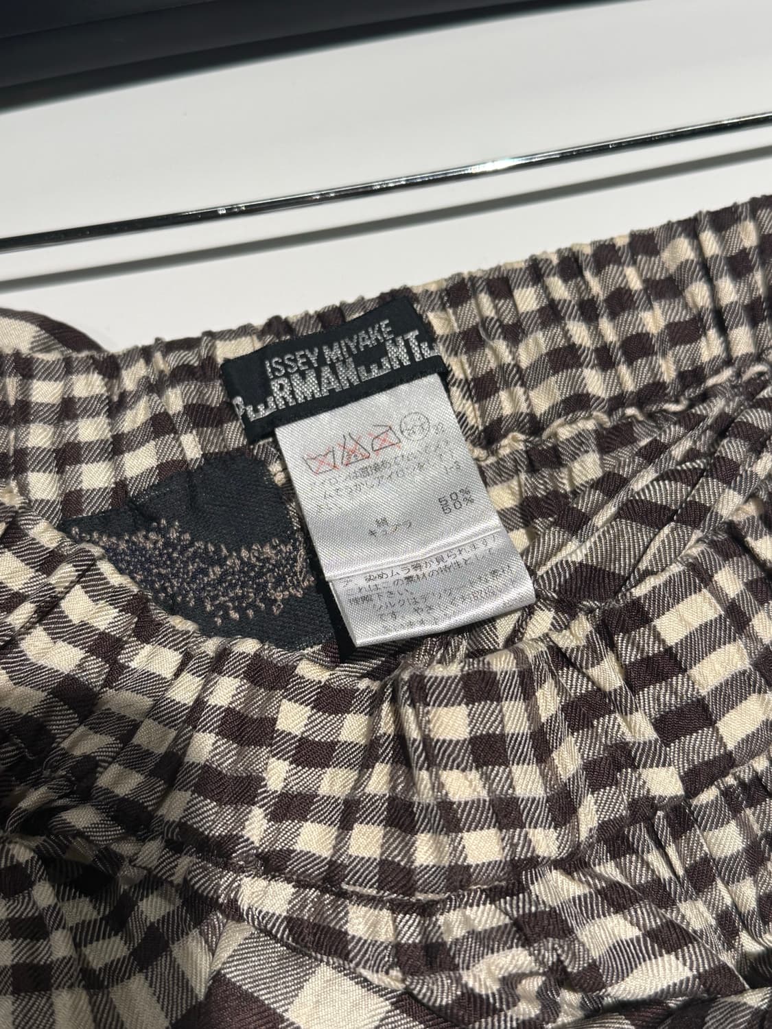 Issey miyake 이세이미야케 플리츠 디테일 체크 롱스커트 상품이미지10