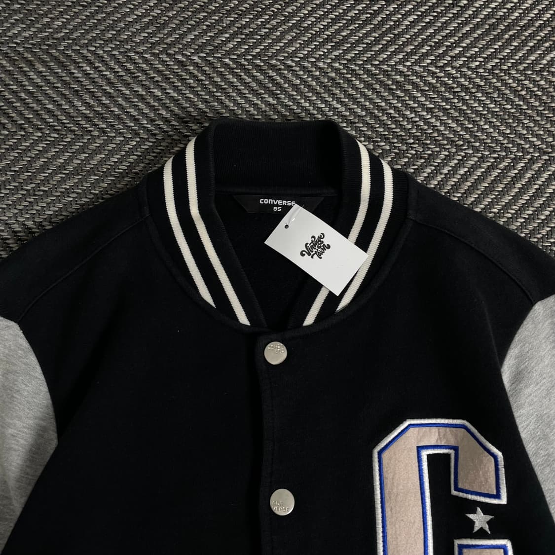 00s 컨버스 올드스쿨 빅로고 스웻 바시티 자켓o 3104 상품이미지7