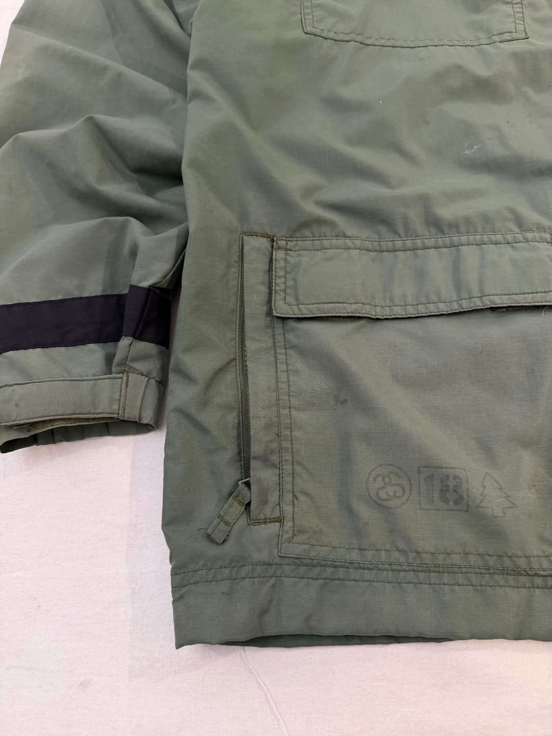 90s 스투시 아카이브 M65 나일론 유틸리티 핕드자켓 올리브 상품이미지2