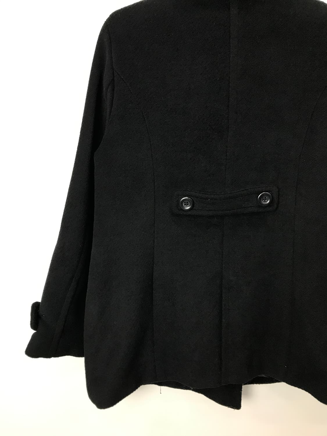  Sorridere Black Double-Breasted Peacoat 상품이미지7
