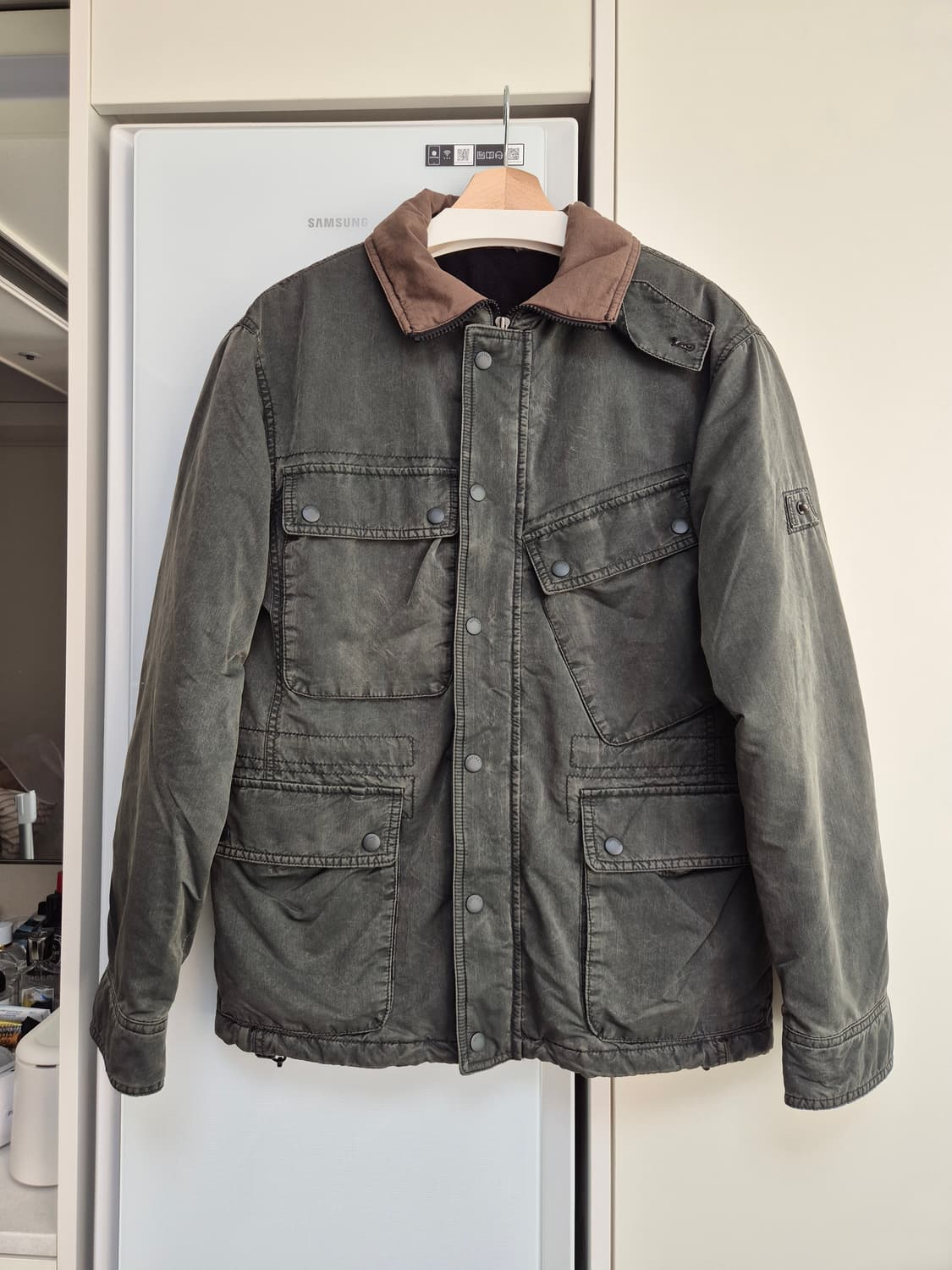 시리즈 SERIES 옵스쿠라 가먼트다잉 야상 패딩 자켓 95 상품이미지3