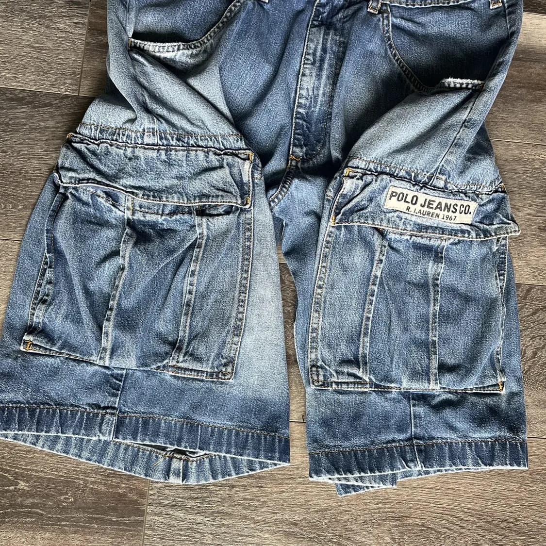 🇲🇽 90‘s 빈티지 폴로 랄프 로렌 카고 진 쇼츠 상품이미지3