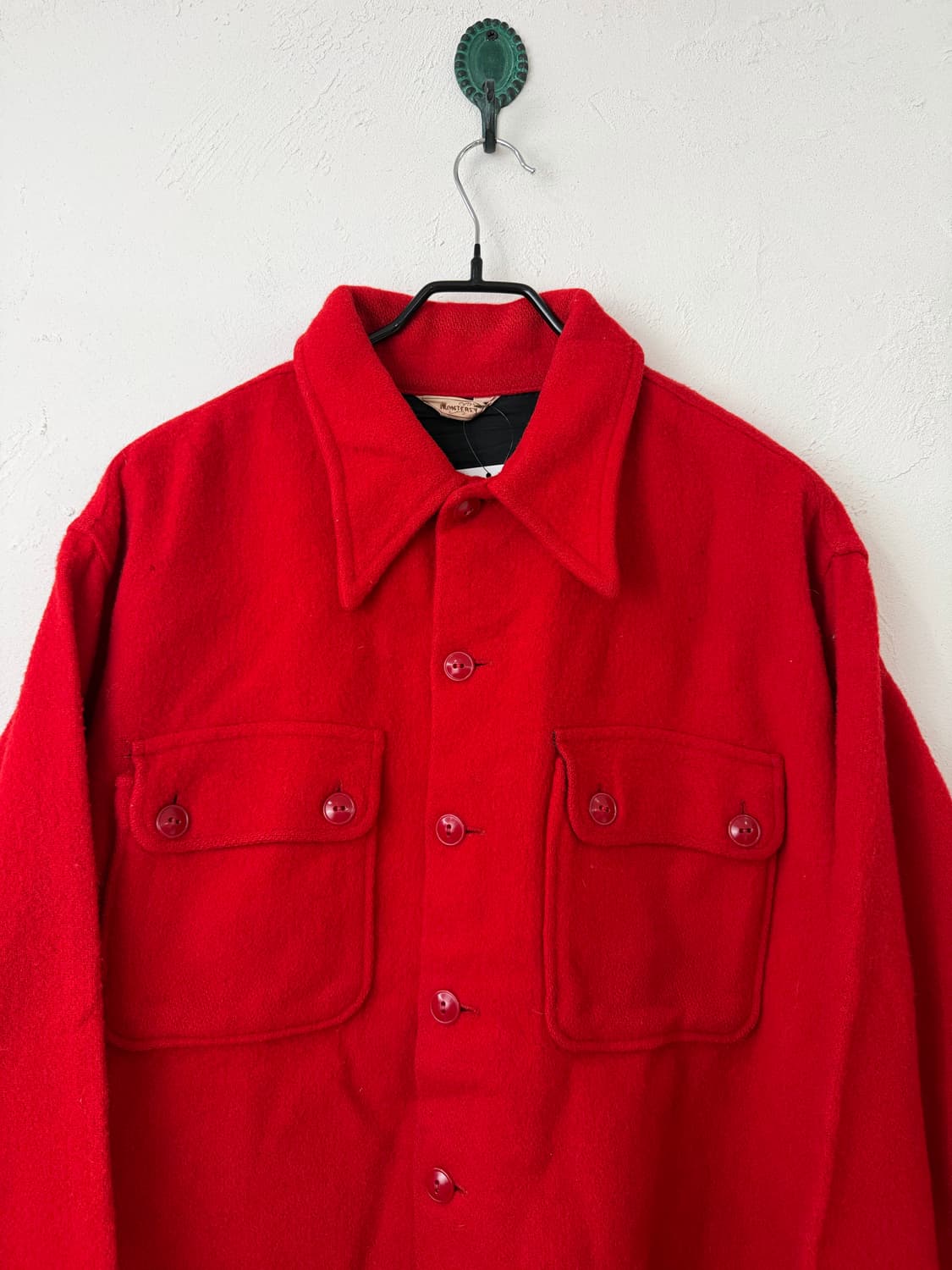 60s MONTEREY 레드 울 셔츠 상품이미지2
