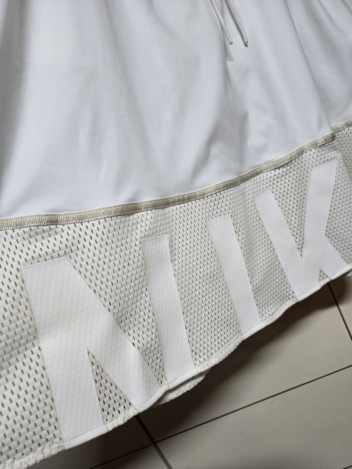 나이키 우먼스 SW 화이트 메쉬 스커트 상품이미지4