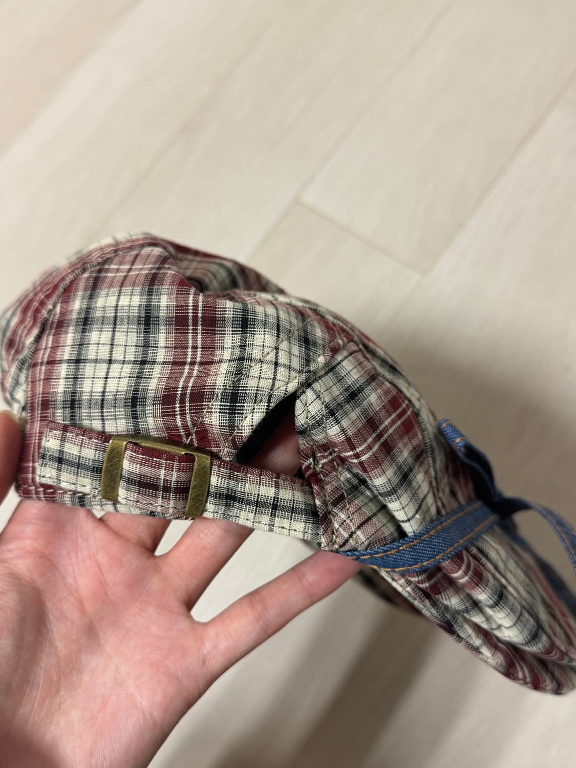 체크 리본  모자 상품이미지4