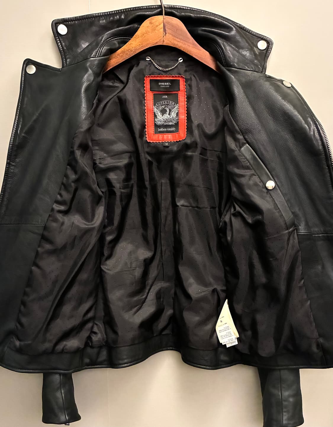 (M)DIESEL 디젤 컬렉션 바이커 램스킨 레더 라이더자켓 가죽자켓 상품이미지9