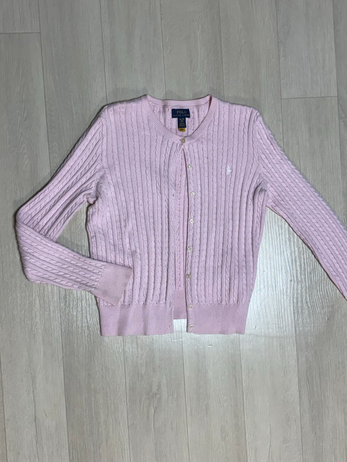 폴로 핑크 가디건 상품이미지3