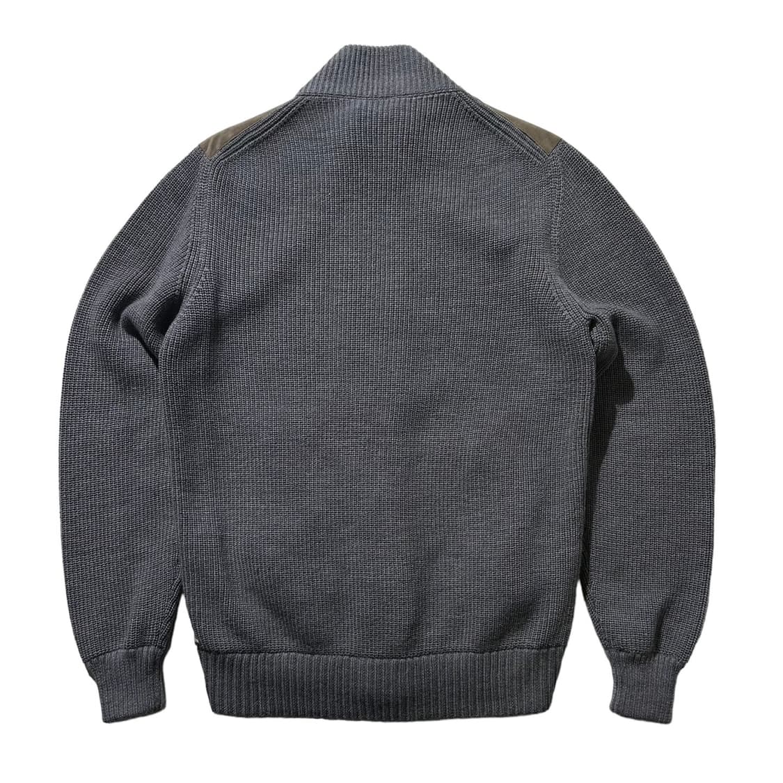 PINI 울 배색 니트 집업 가디건 상품이미지5