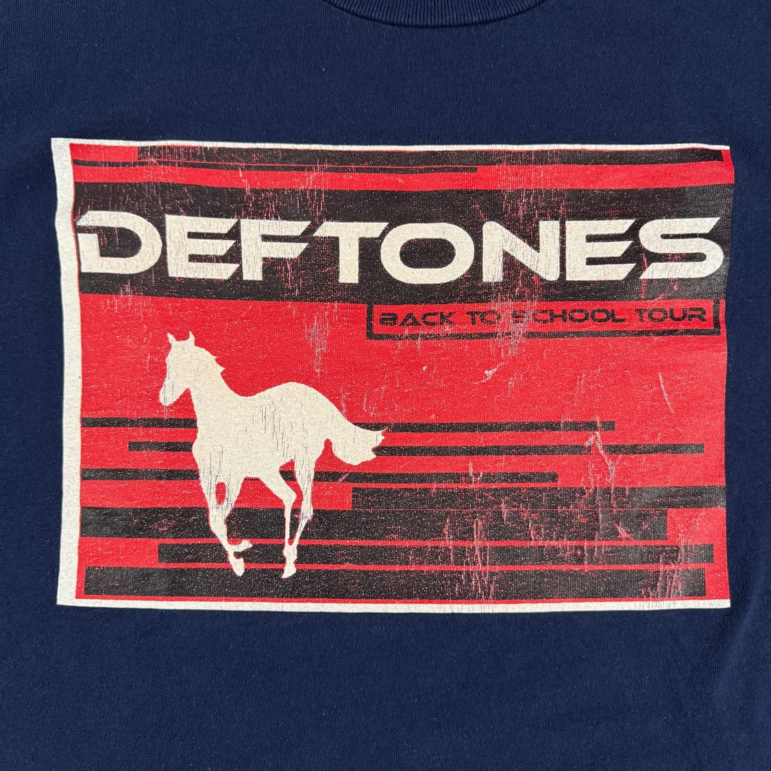 빈티지 2001 Deftones 데프톤즈 백투스쿨 투어 롱슬리브 티셔츠 상품이미지3