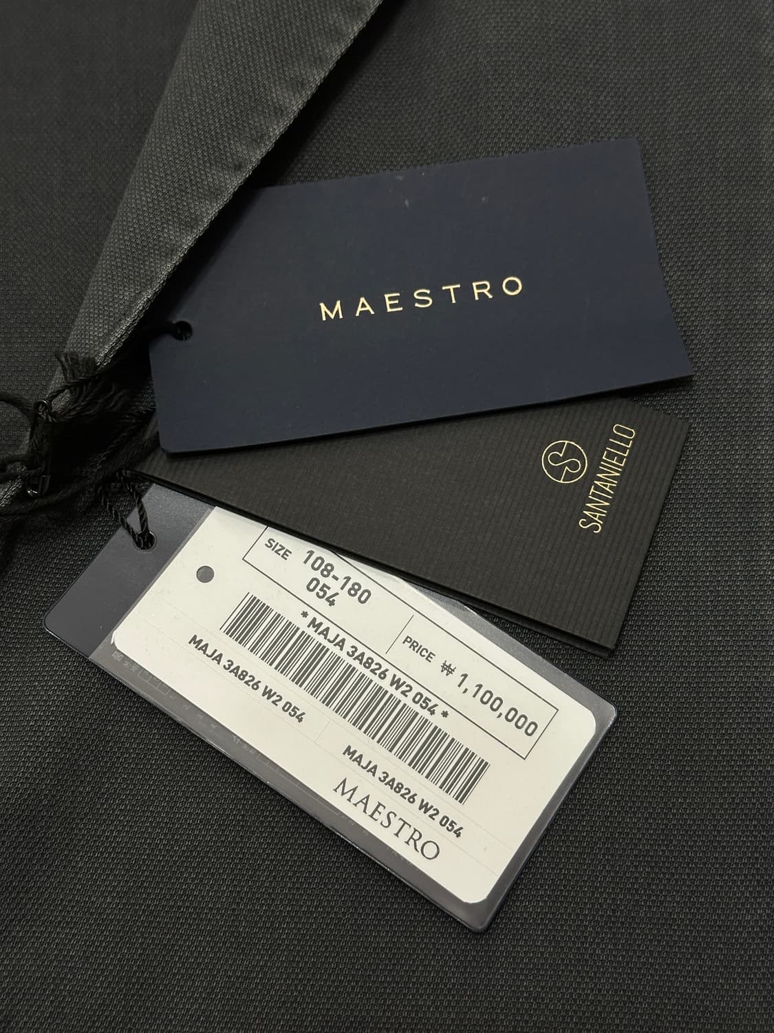 [새제품] 🇮🇹산타니엘로 이태리메이드 테일러 자켓 다크그레이 54 상품이미지8