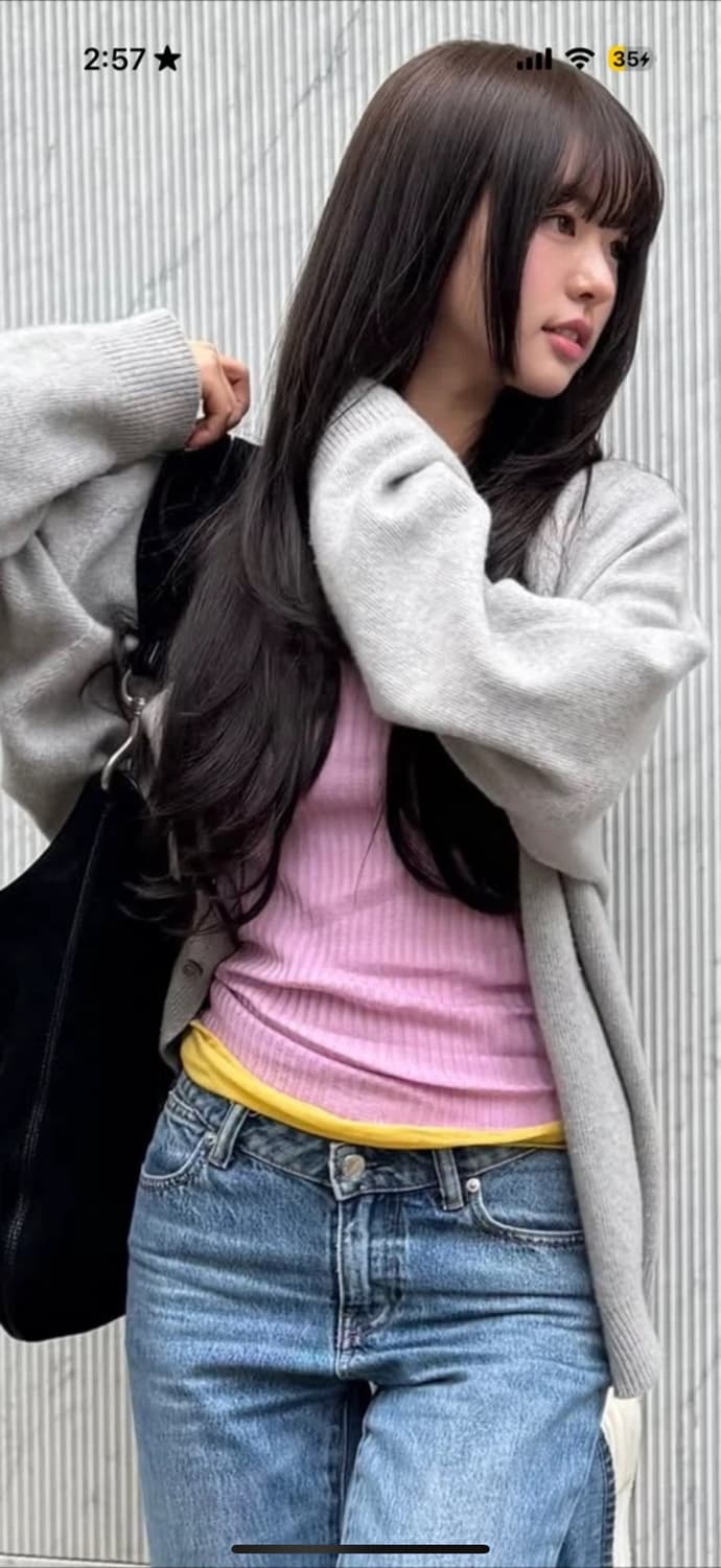 Zara 레이어드티셔츠 핑크 옐로우 2개 일괄판매 상품이미지6
