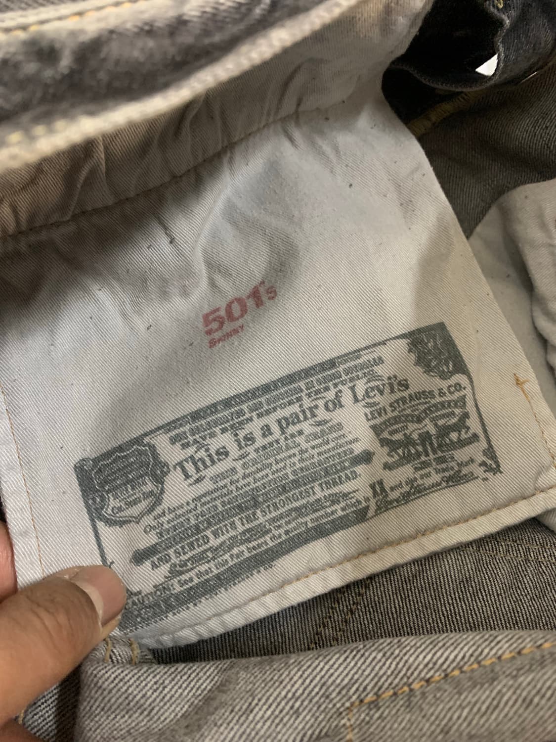 리바이스 501 스키니진 W32 청바지 상품이미지6