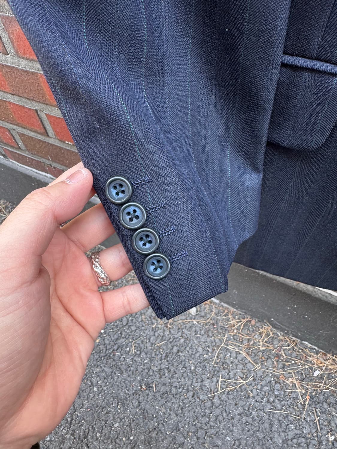 버버리 스트라이프 2B 수트 셋업  상품이미지5