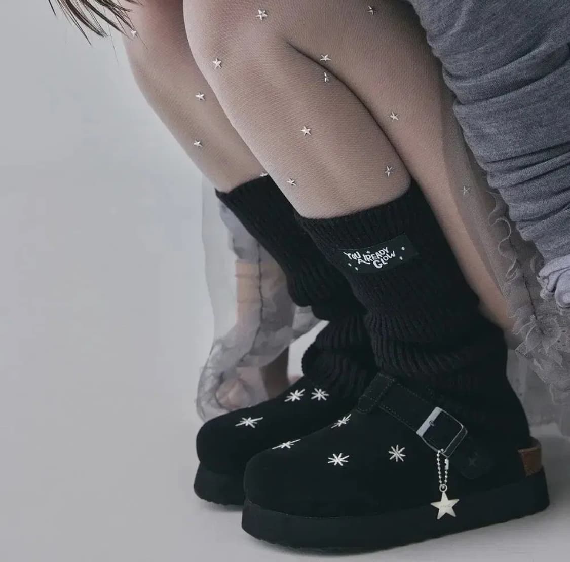 오찌 로파서울 토피 스웨이드 클로그 상품이미지1