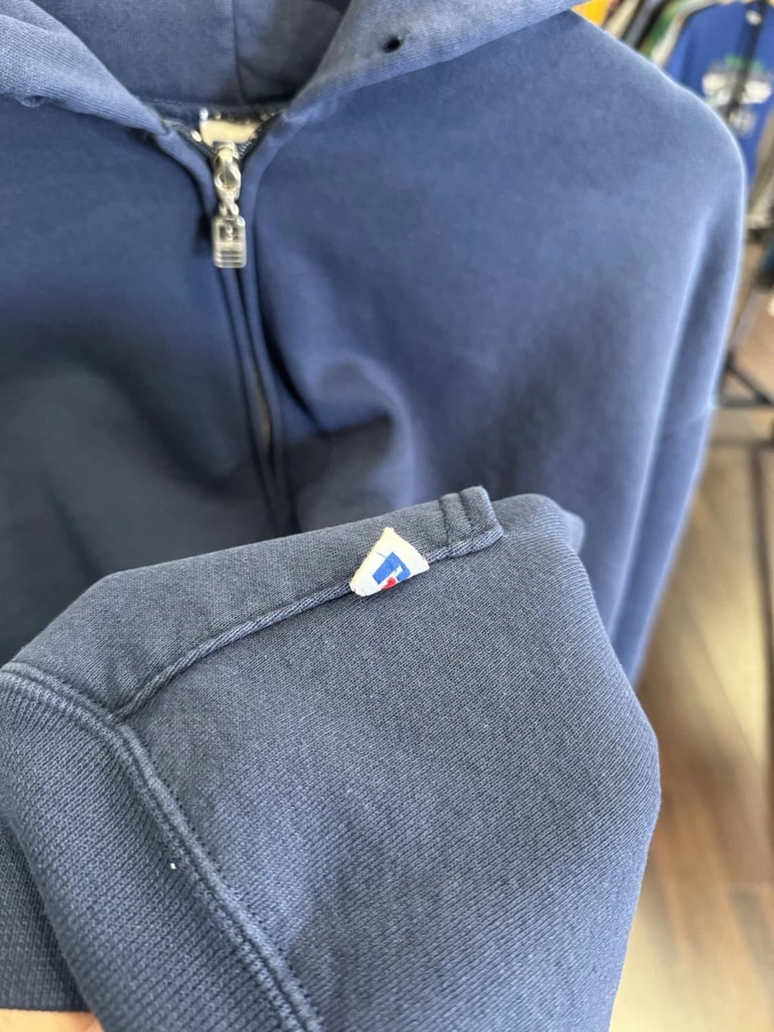 러셀 애슬레틱 후드집업 네이비 상품이미지5