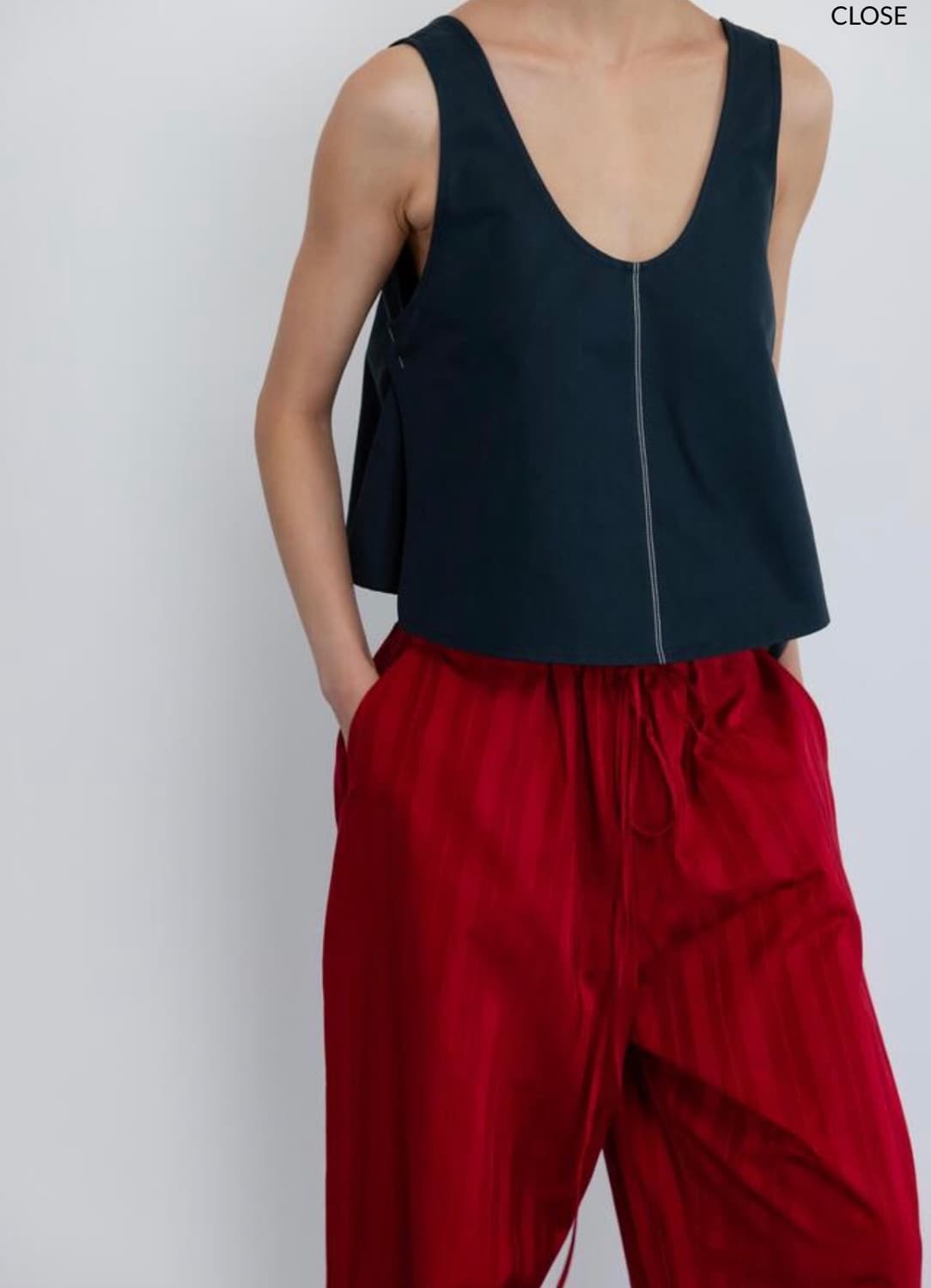 GBH Drawstring pants red 상품이미지3