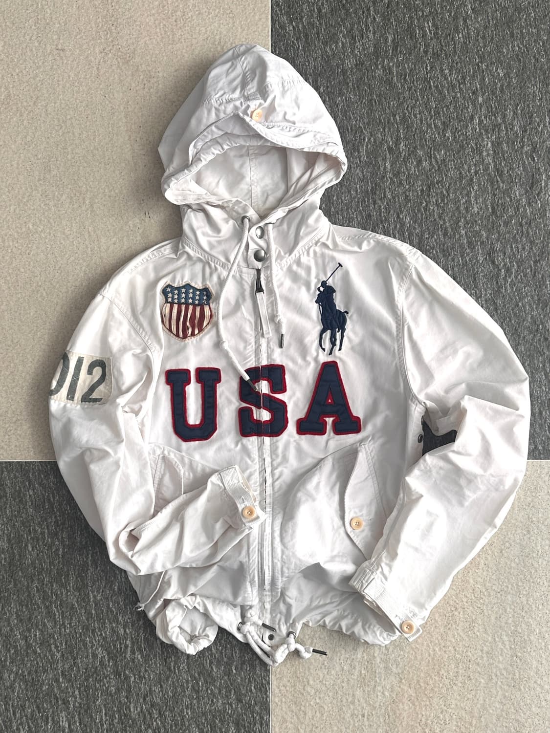 폴로 랄프로렌 USA 성조기 빅포니 후드 나일론 자켓  상품이미지1