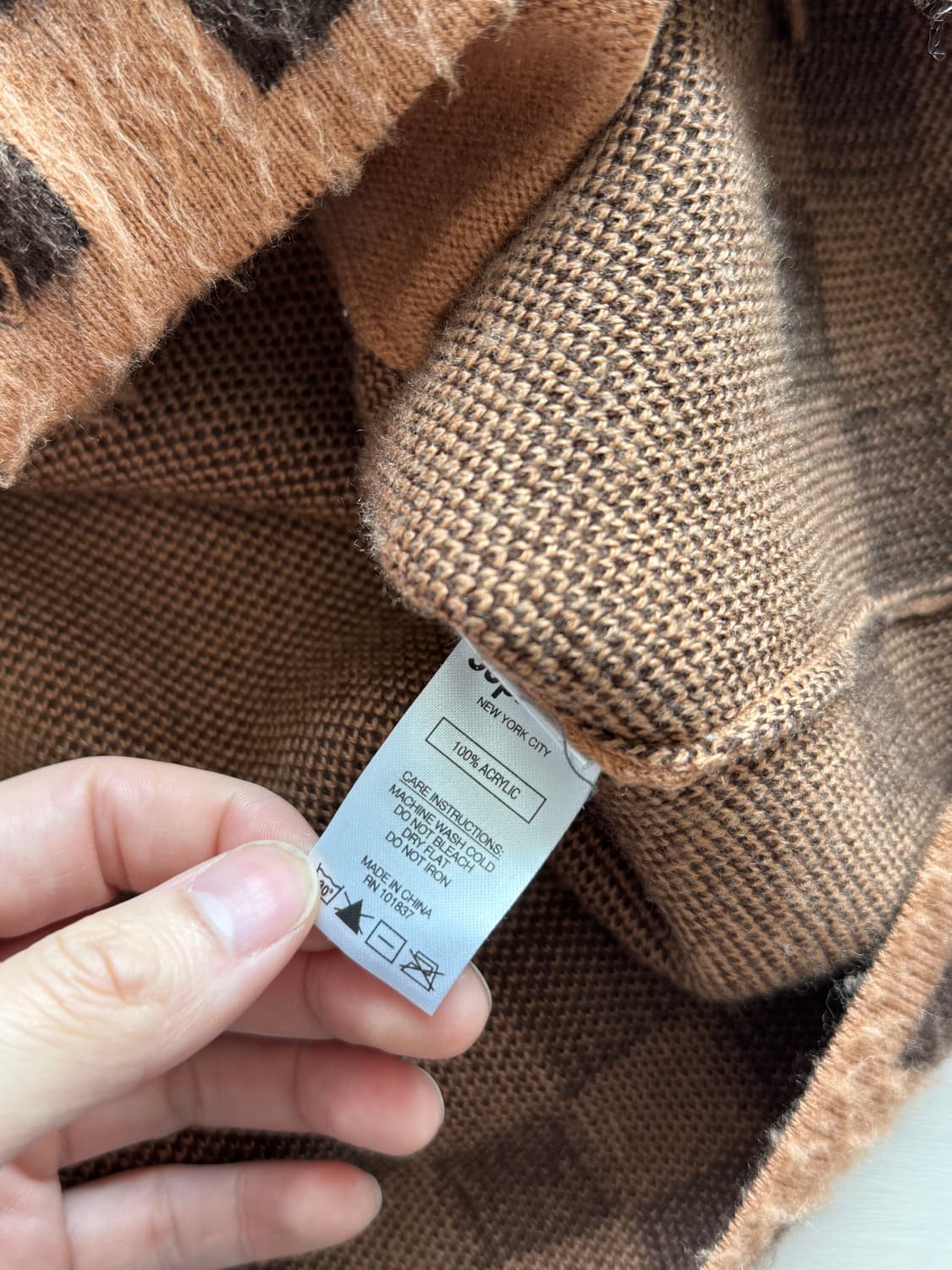 슈프림 모헤어 가디건 체커보드 M사이즈 상품이미지6