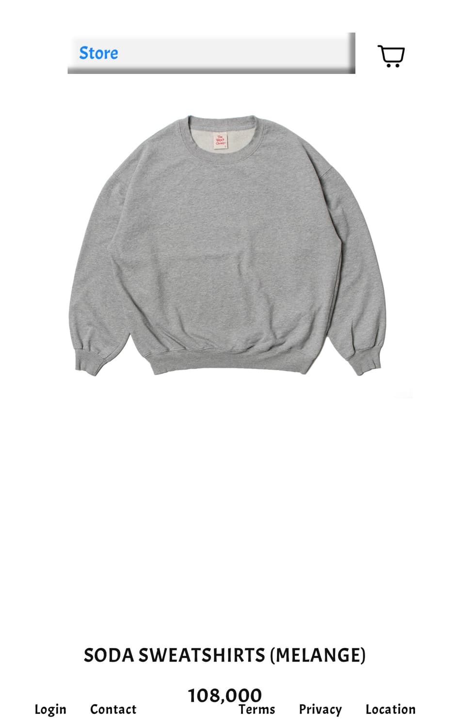 더 뤡코즈 소다 스웻셔츠 3 사이즈 새상품 상품이미지1