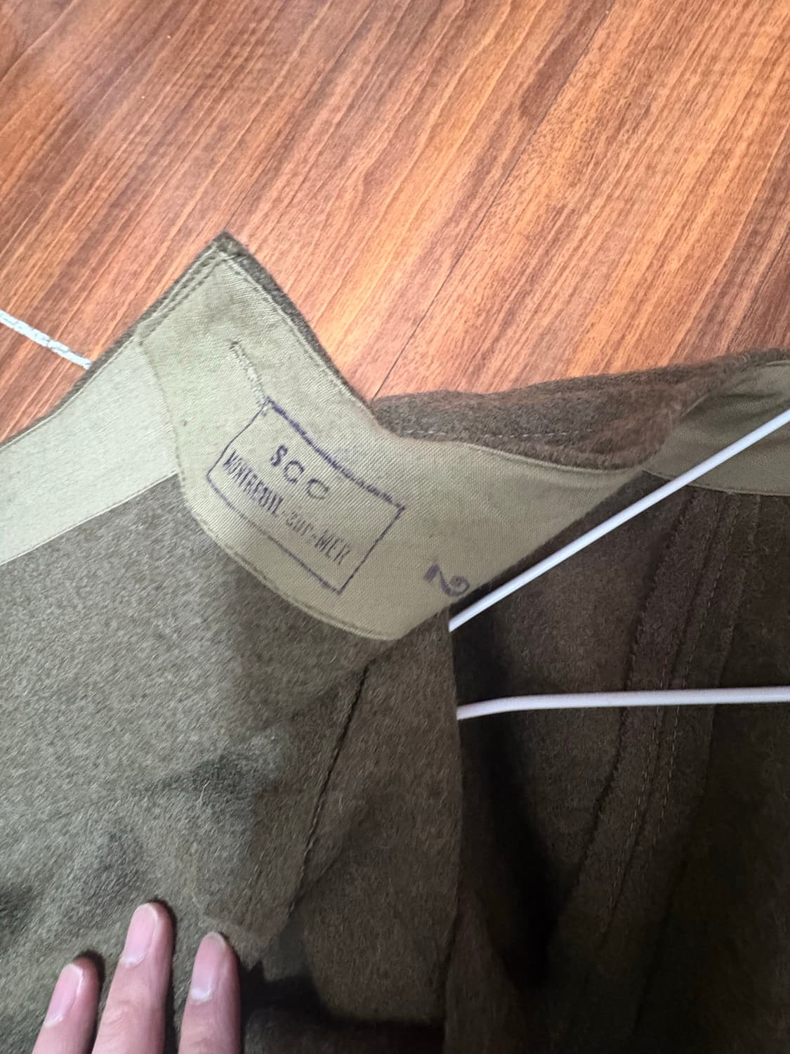 50s french army motorcycle coat liner 상품이미지5