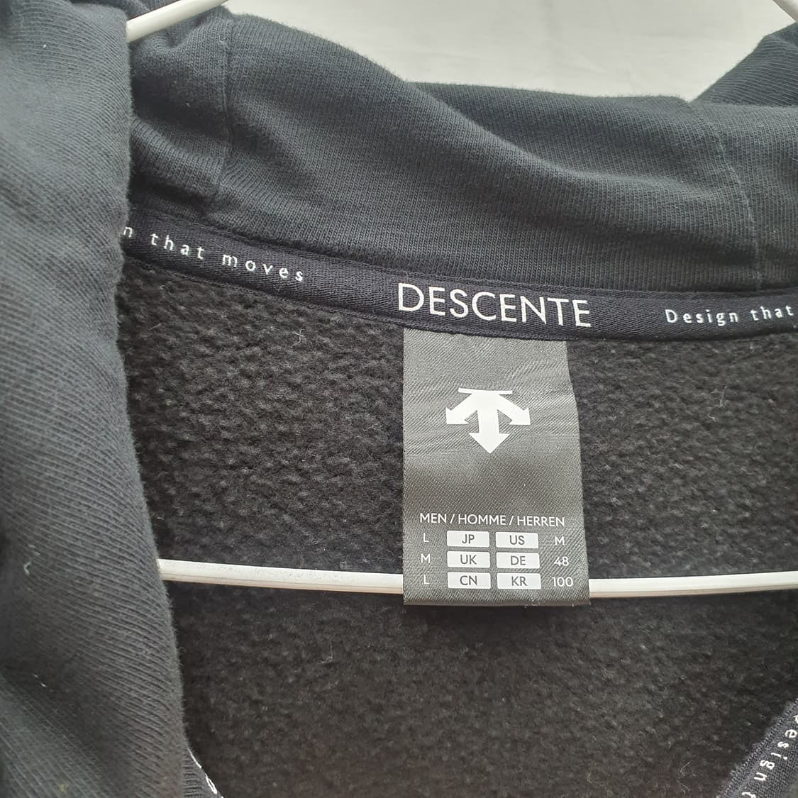 데상트 블랙 트레이닝 셋업(남100) 상품이미지4