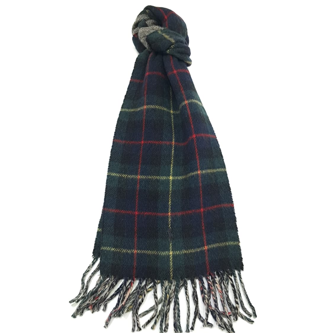 MX294 폴로 랄프로렌 블랙워치 헤링본 램스울 양면 목도리 머플러 상품이미지1