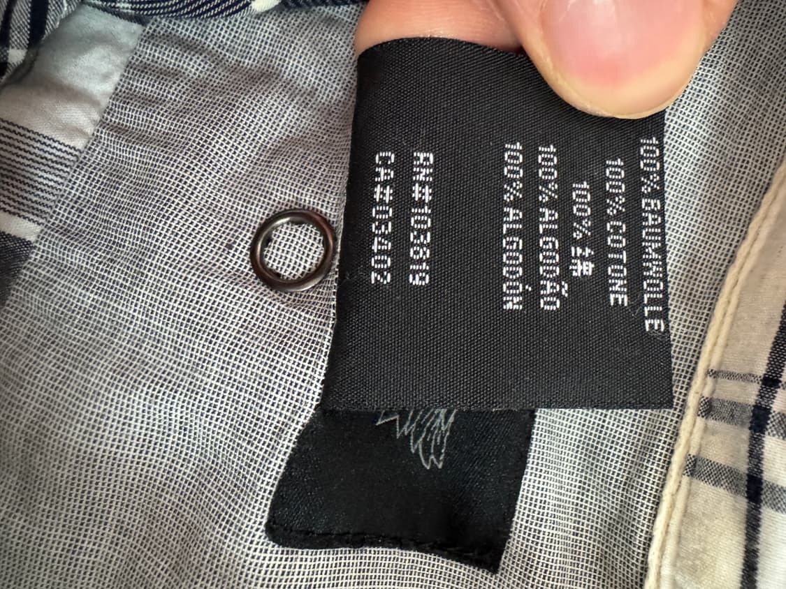 정품!! 할리데이비슨 포켓 타단 체크 버튼 웨스턴셔츠 상품이미지5