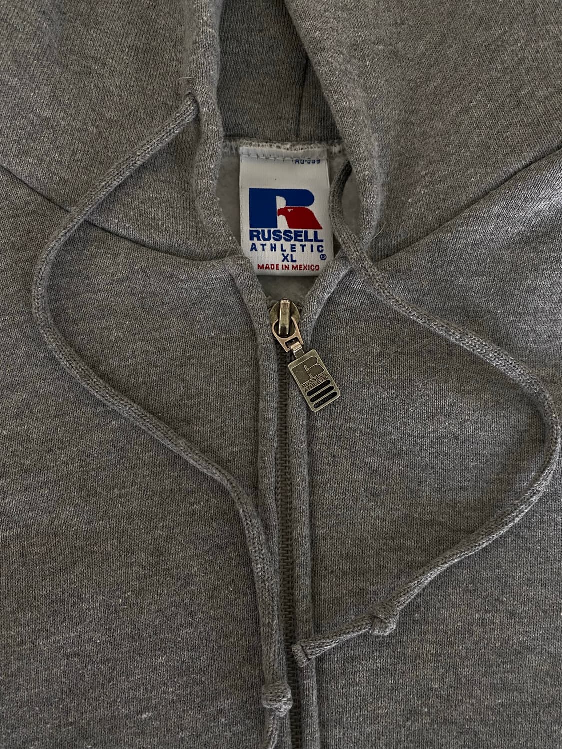(XL) 90s 러셀 후드집업 그레이 상품이미지3