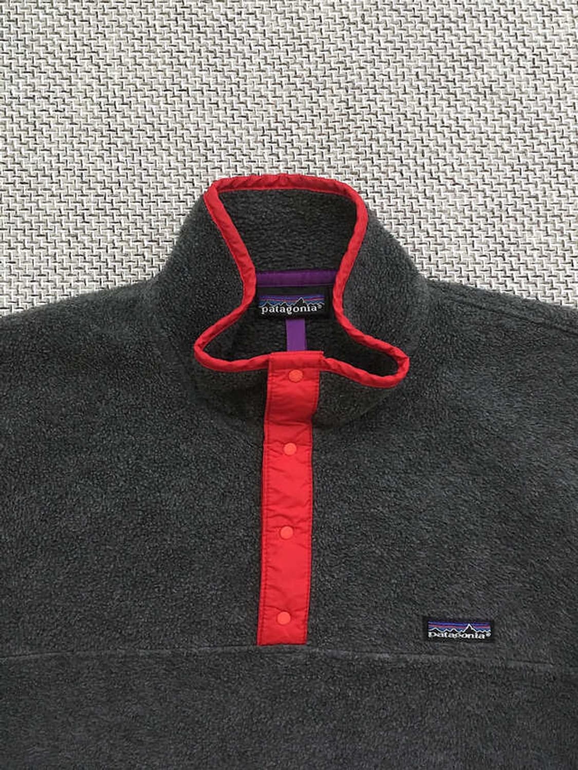 90s USA made Anthracite Synchilla Snap-t 상품이미지2