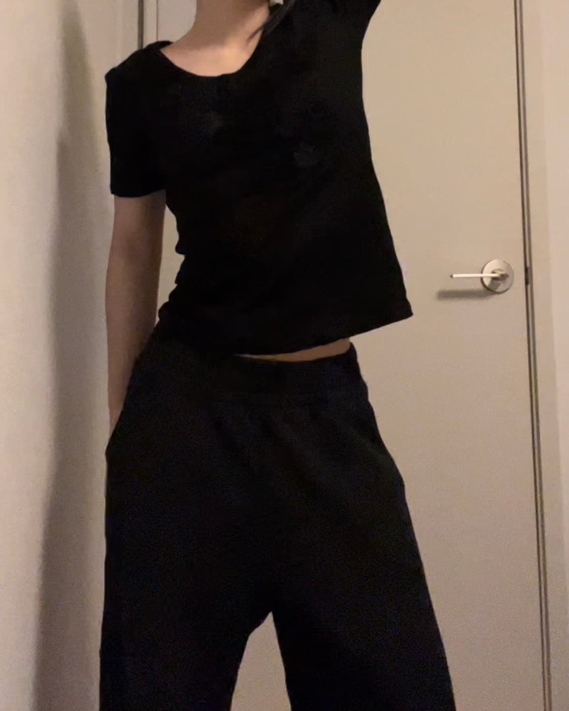 flower U-neck top 상품이미지5