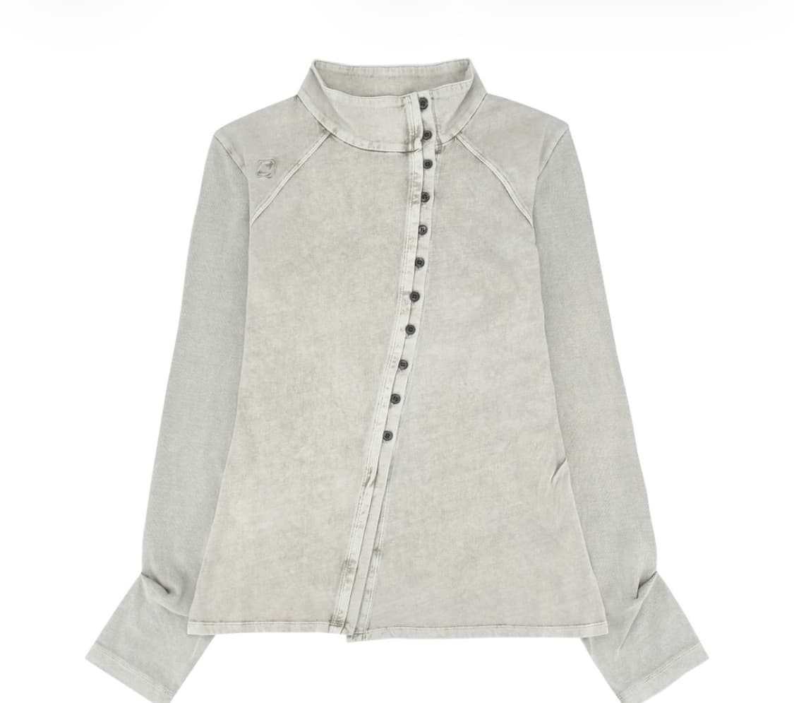 미스치프 워시드 저지 셔츠 라이트 베이지 상품이미지1