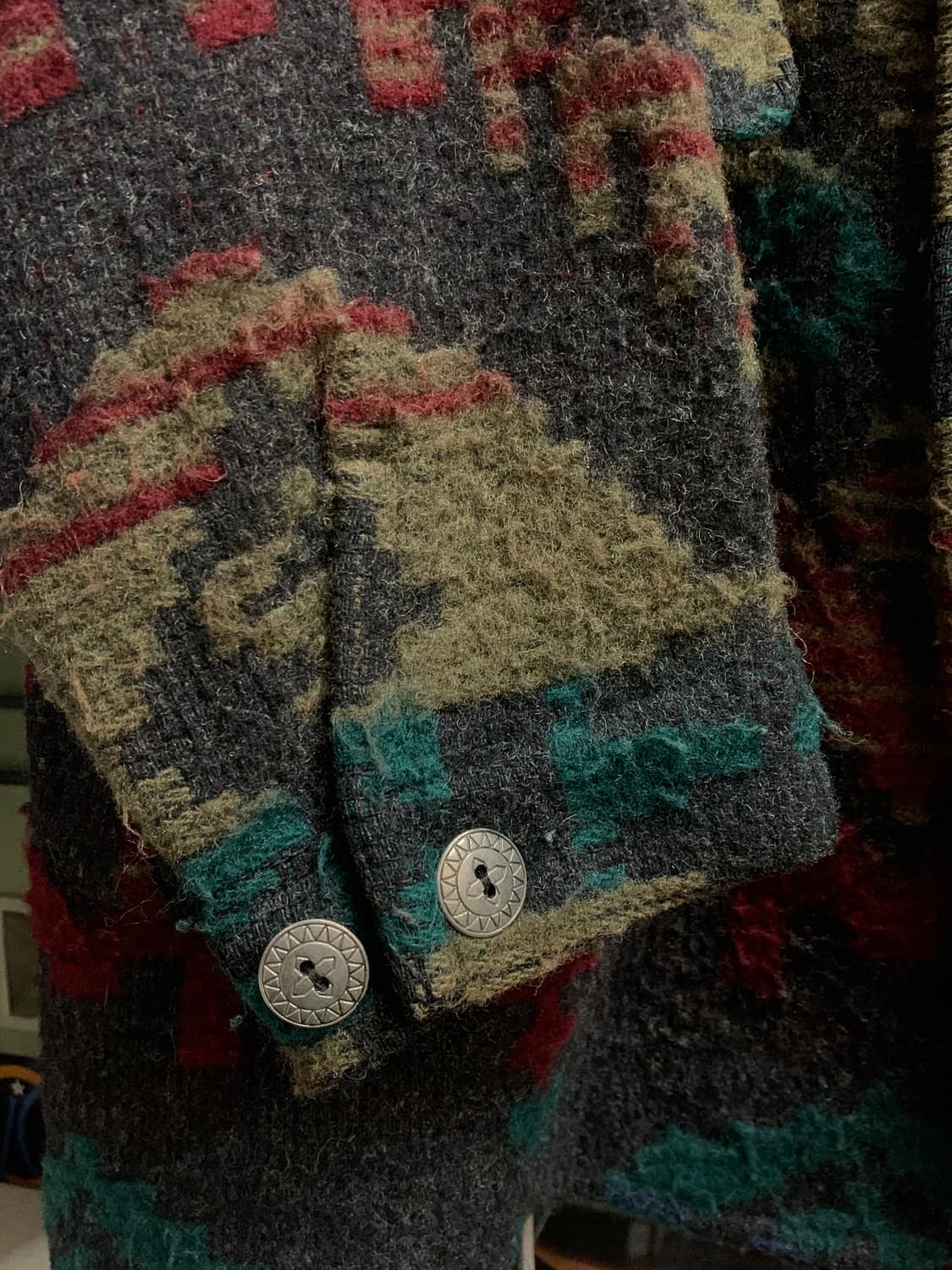 80s 울리치 네이티브 패턴 울 블랭킷 자켓 상품이미지5