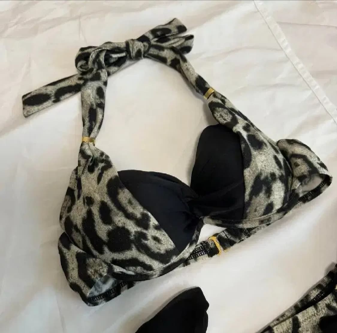 레오파드빈티지비키니세트수영복오네갸루핀터깔일브달천대장셋업y2k마즈깔호피 상품이미지4