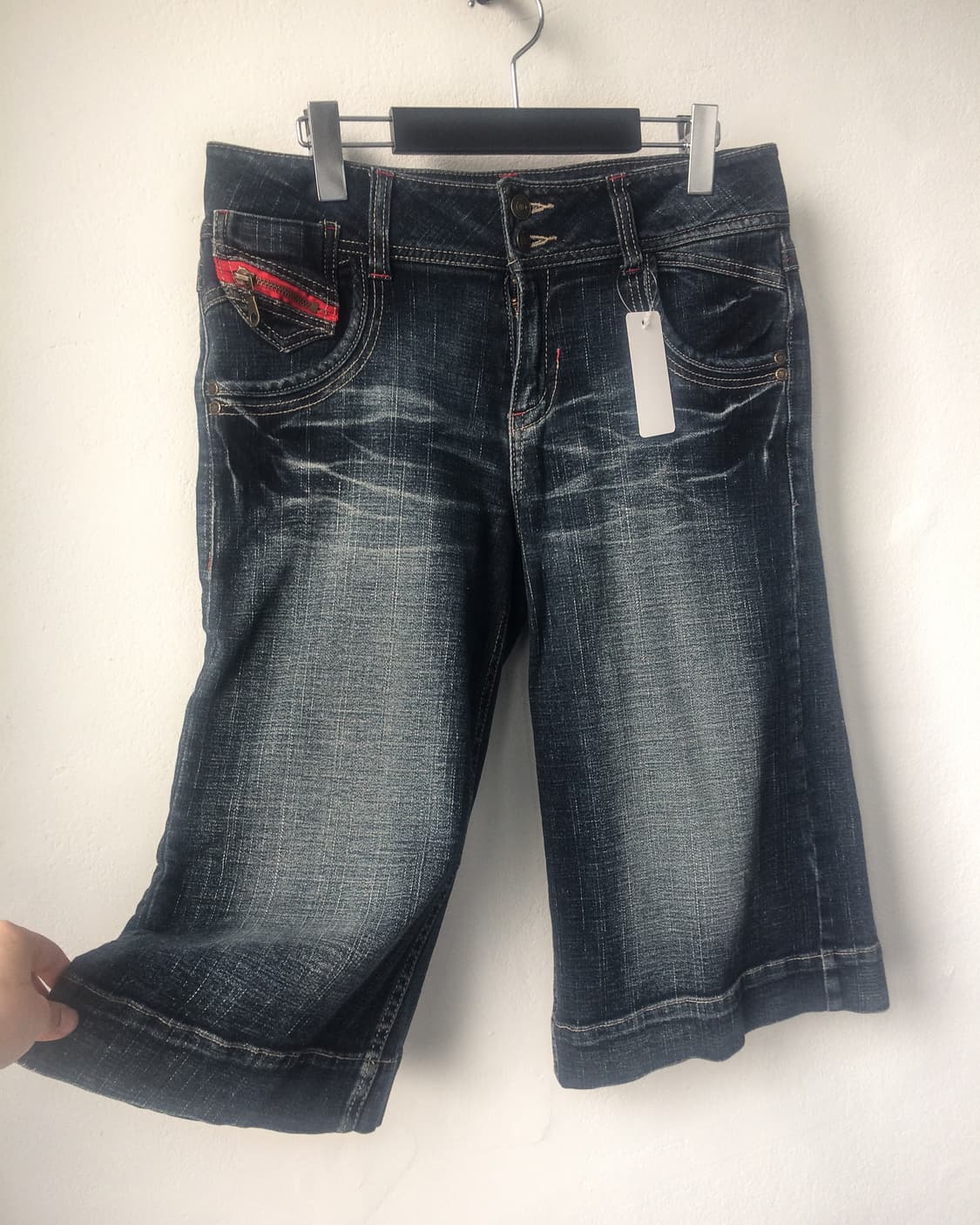 Washing denim half pants 상품이미지4