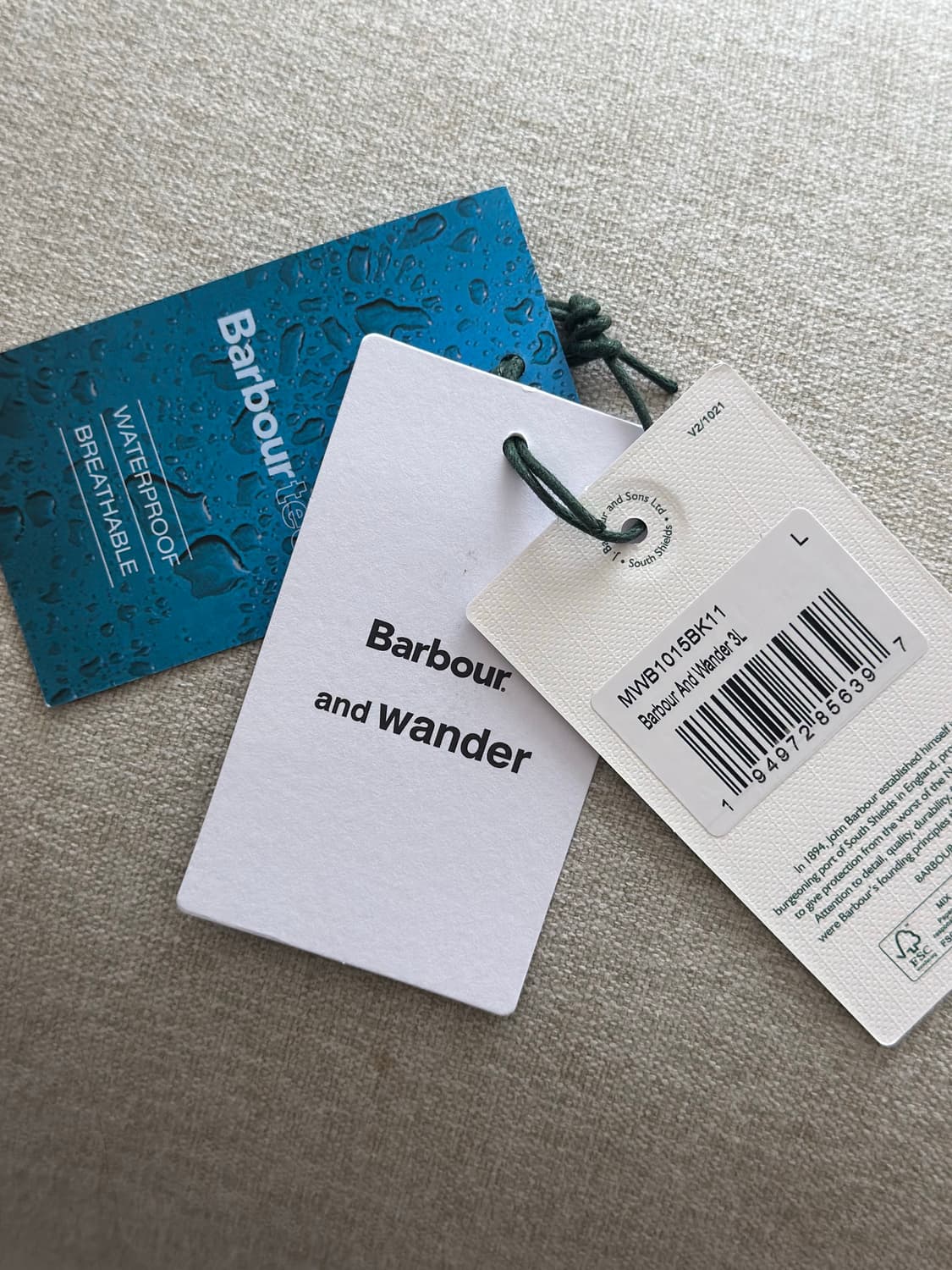 앤드원더 바버 3L 자켓 블랙 L 상품이미지10