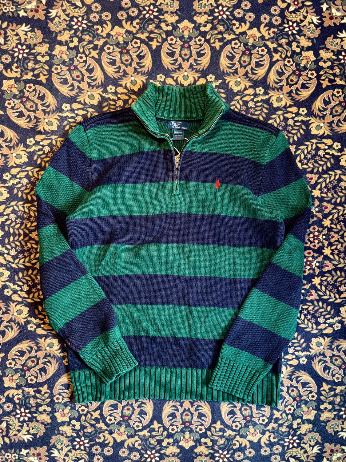 폴로 코튼 니트 쿼터집업 하프집업 상품이미지1