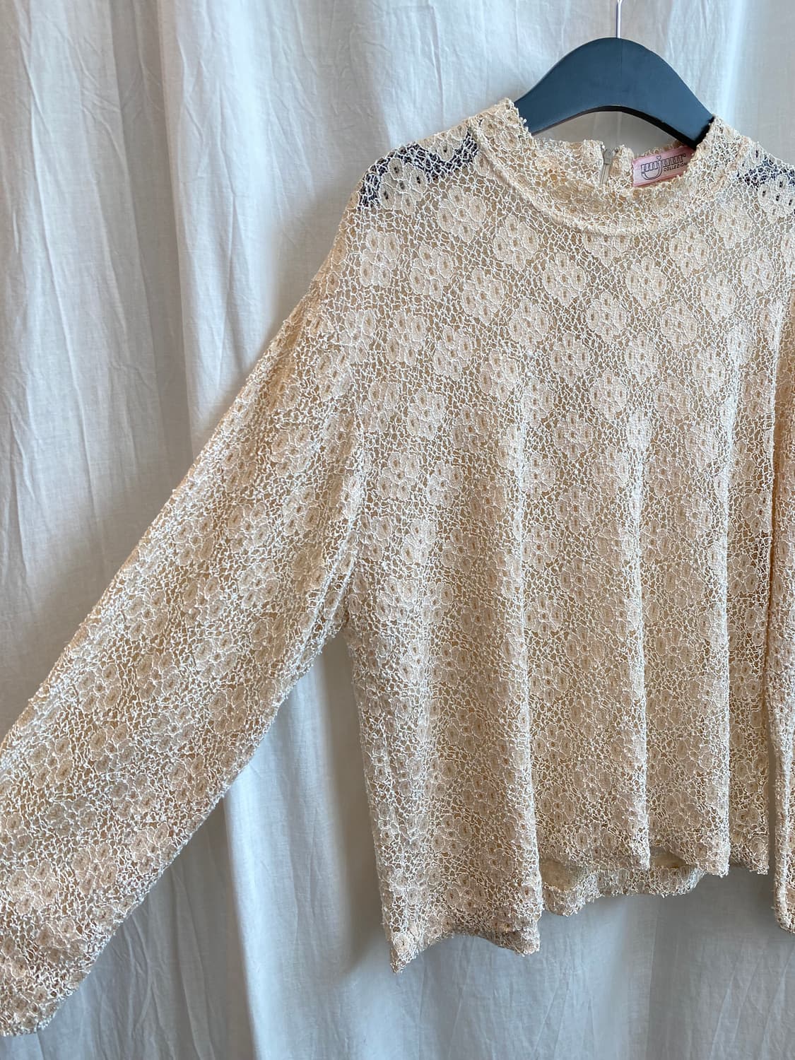 베이지 레이스 블라우스(F) 상품이미지4