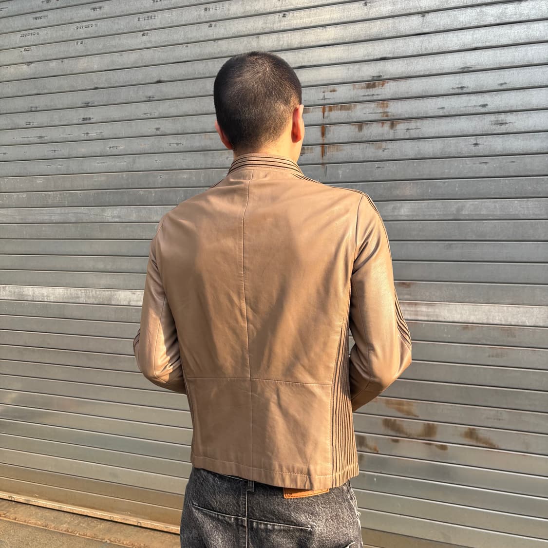 알마니 꼴레지오니 양가죽 시어링 자켓 상품이미지4