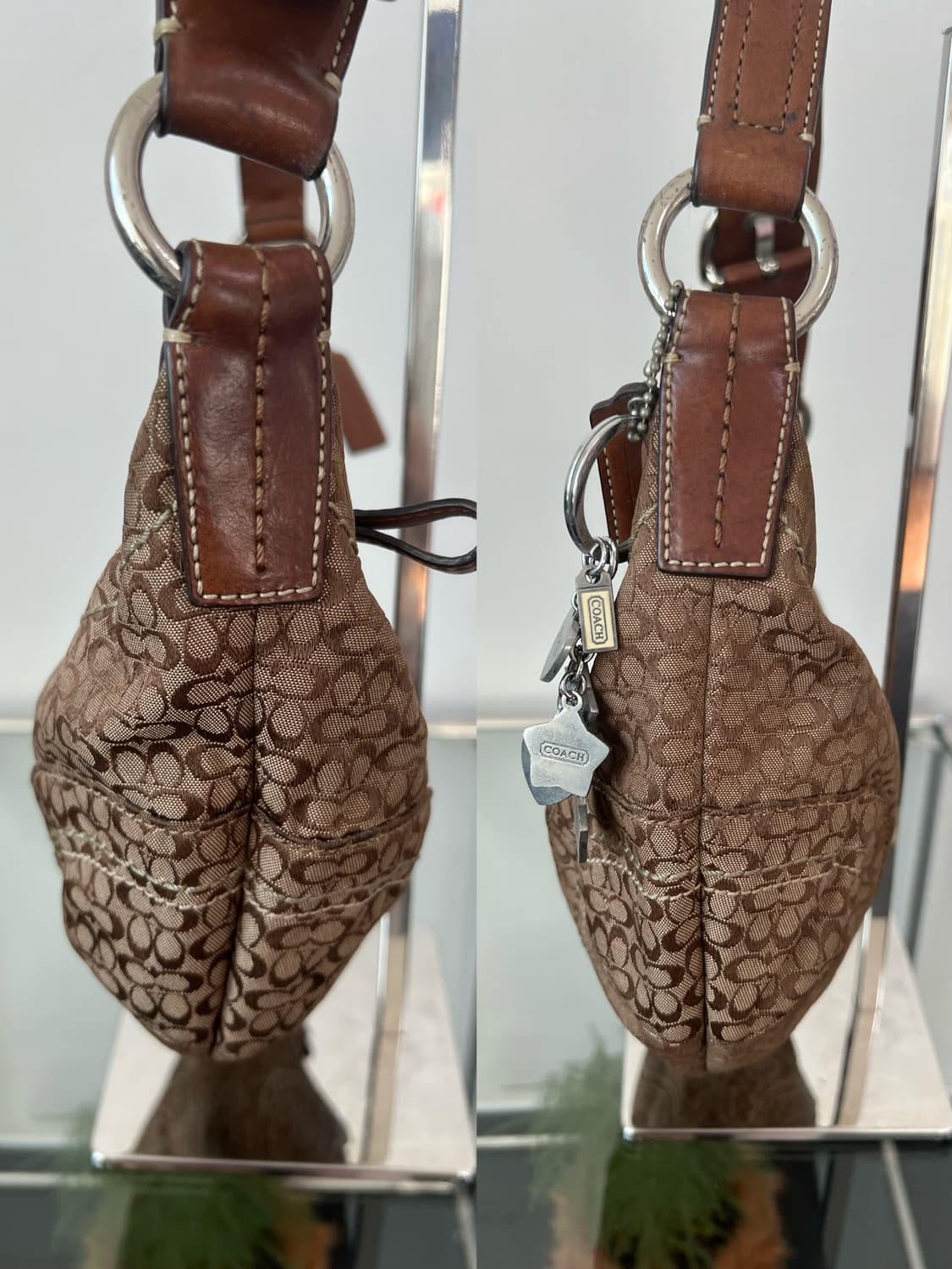 코치 자카드 숄더백 Y2K 상품이미지4