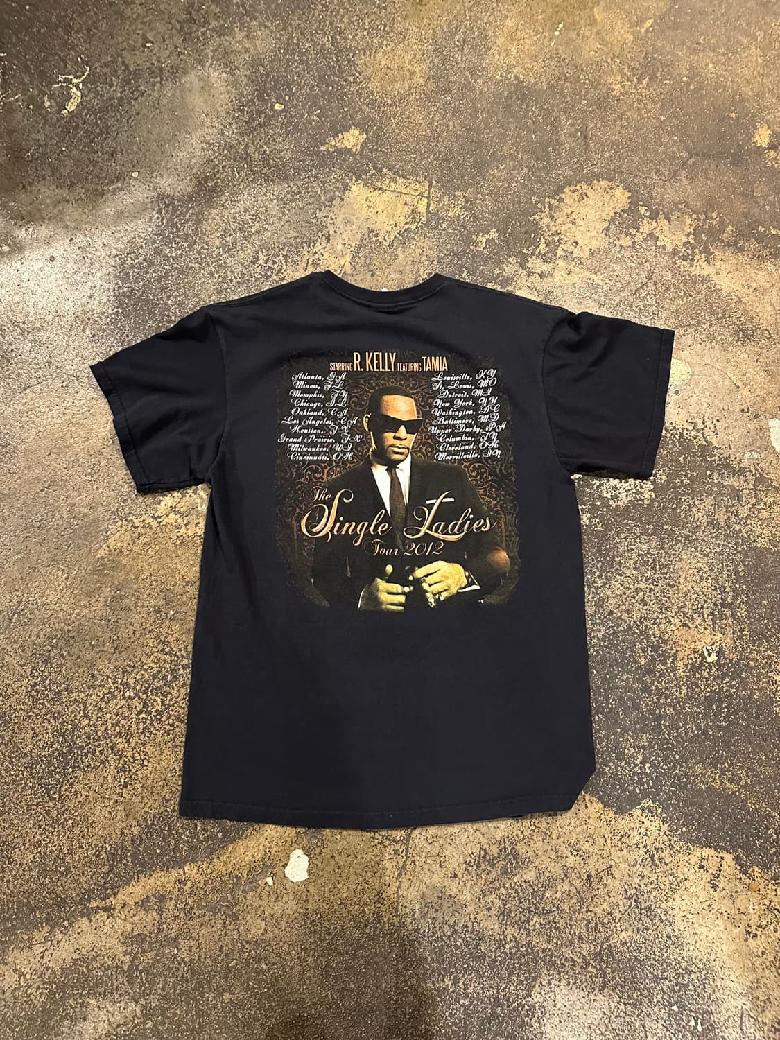 빈티지 R.kelly 2012 Tour 랩 티셔츠  상품이미지3