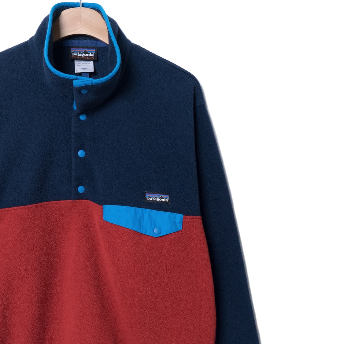 [M] 파타고니아 신칠라 스냅티 레드 네이비 상품이미지3