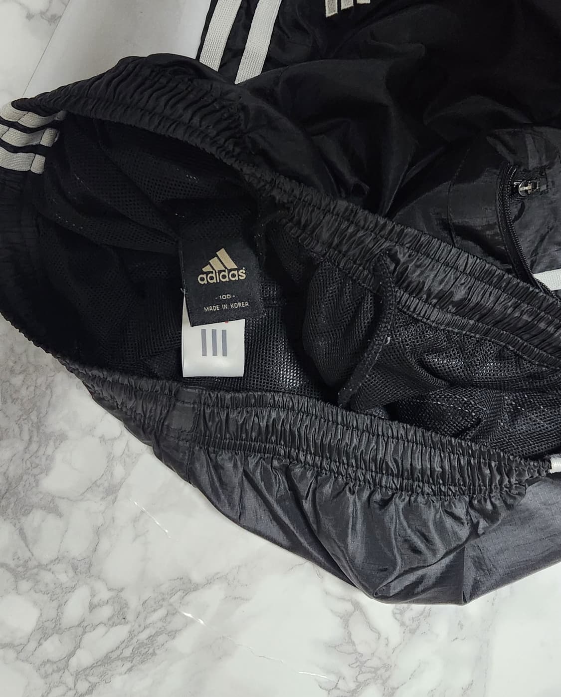 아디다스 삼선 트랙팬츠 바람막이 블랙 와이드 바지 상품이미지6