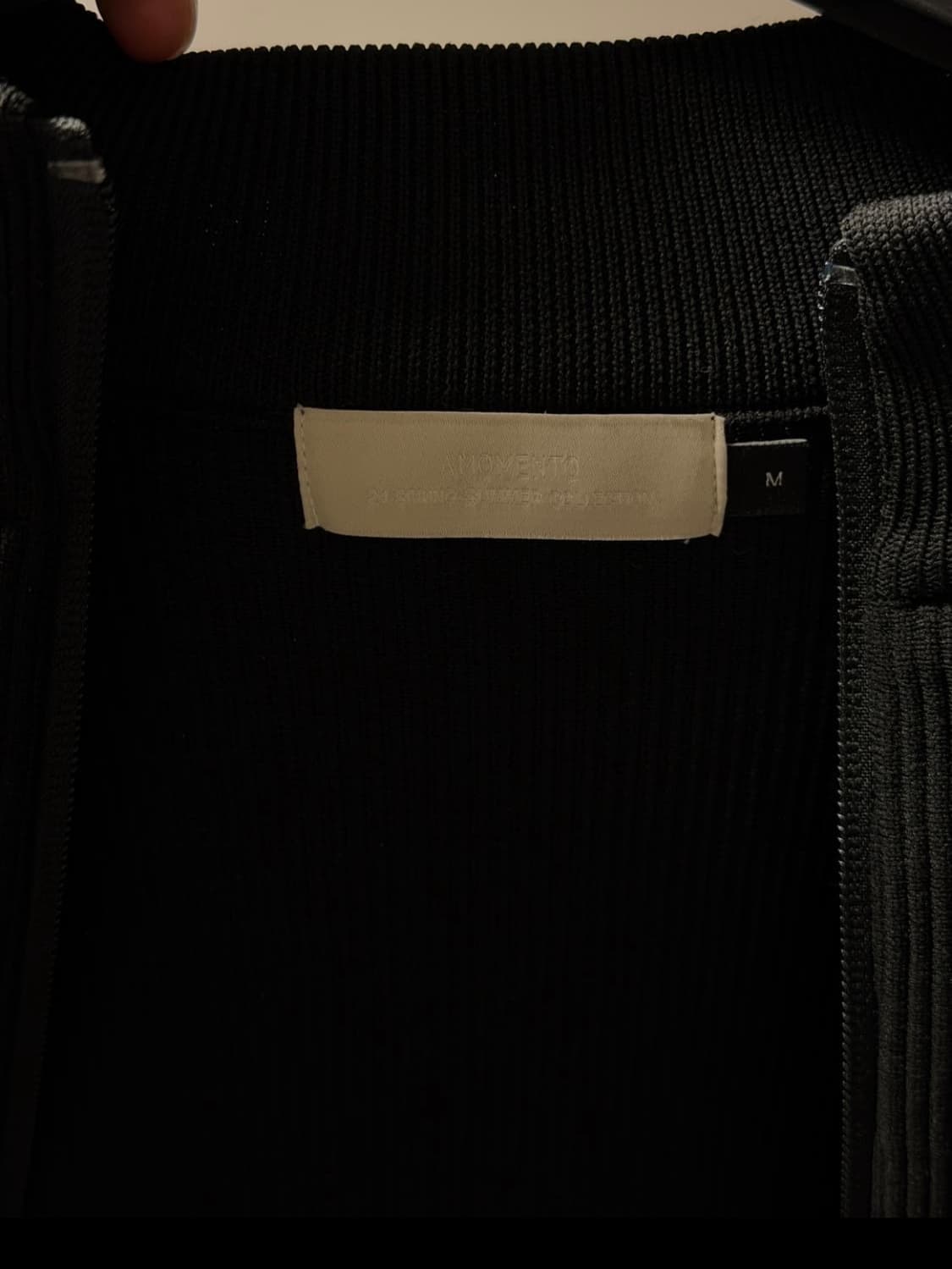 아모멘토 모크넥 집업 가디건 24ss 상품이미지3
