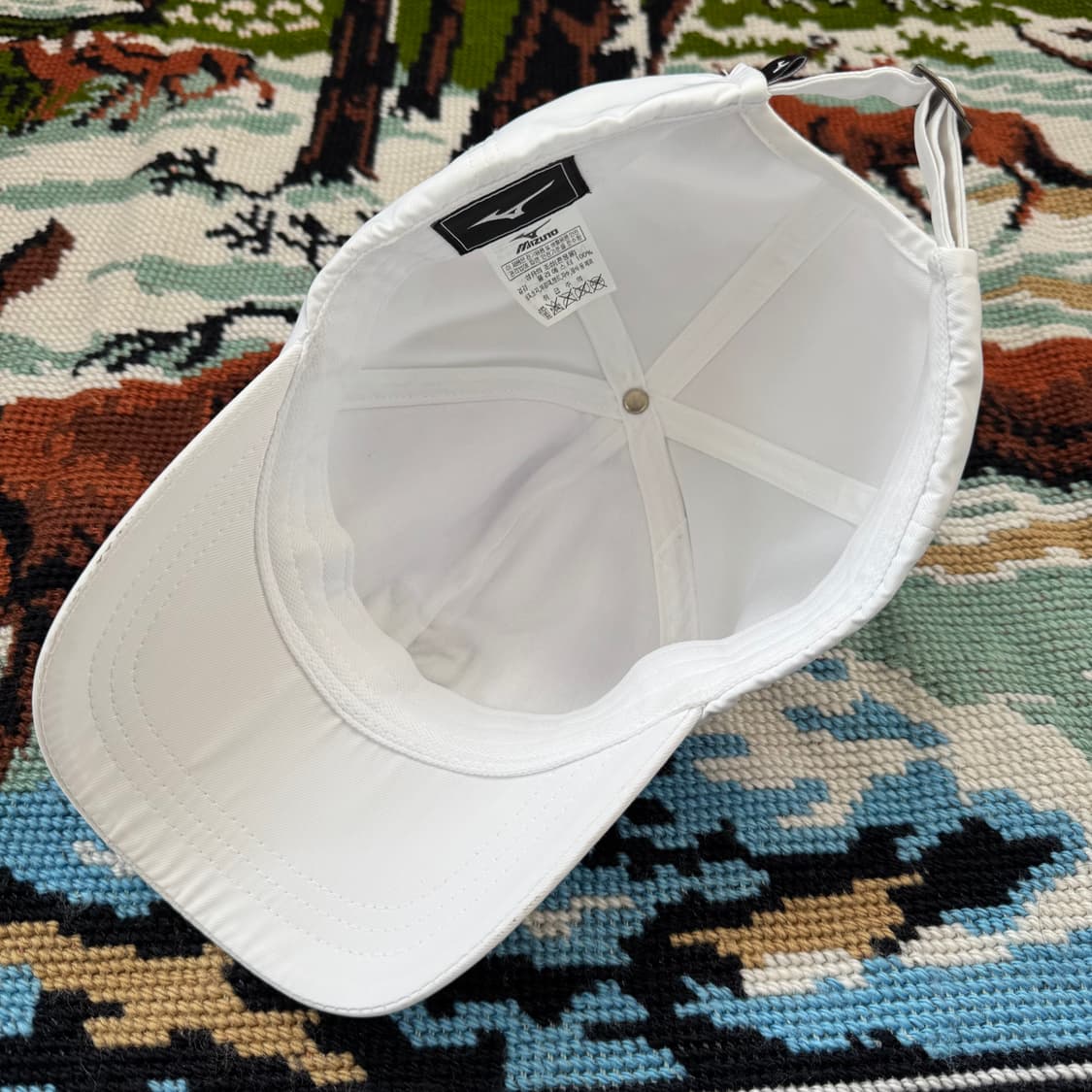미즈노 화이트 볼캡 상품이미지5