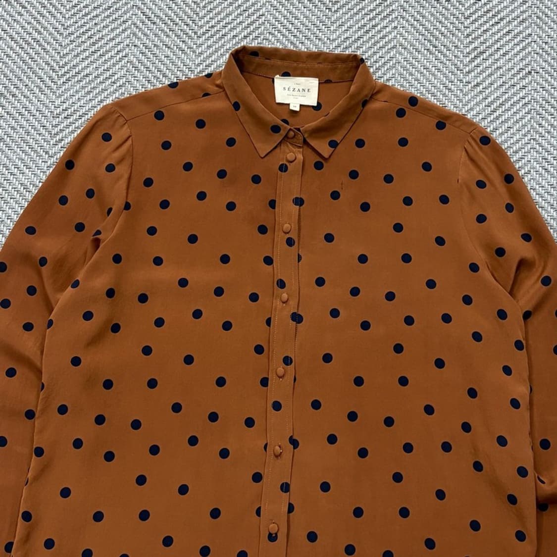 세잔 도트 블라우스 v2375 상품이미지3