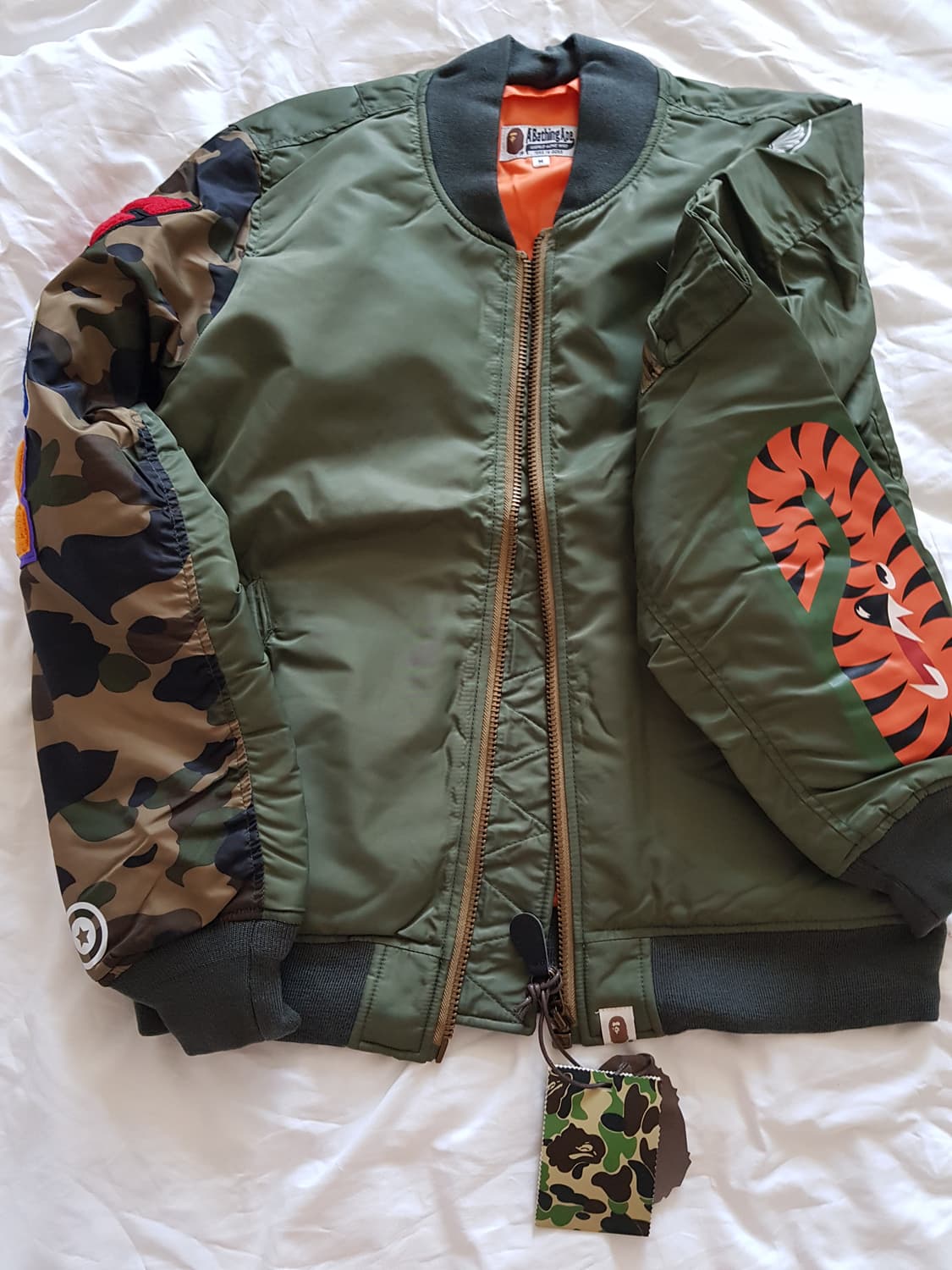 Bape  SHARK MA-1 bomber 쟈켓 상품이미지6