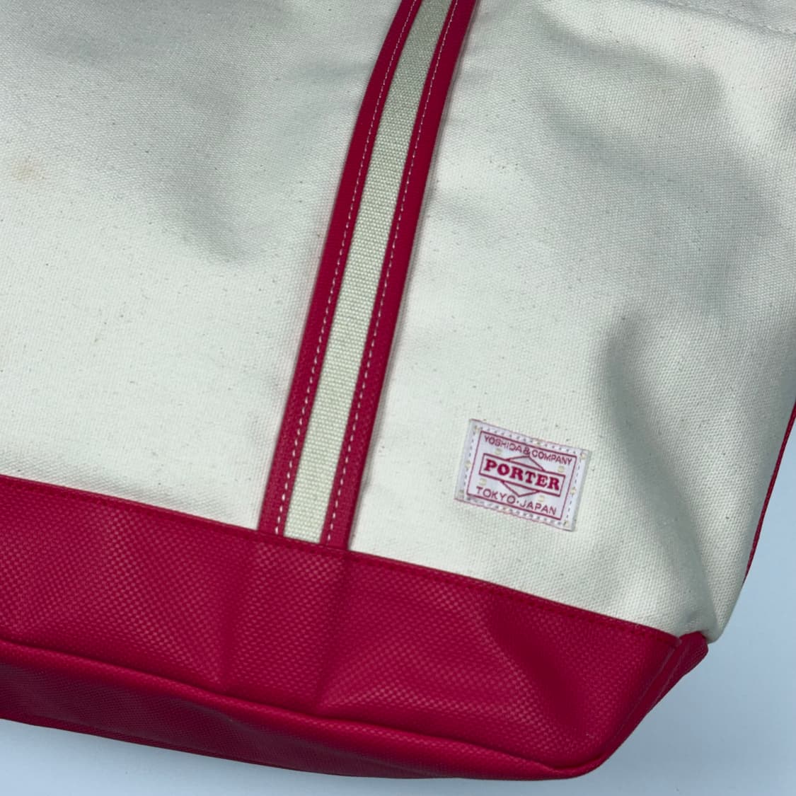 요시다포터 걸 토트백 화이트/핫핑크 L 상품이미지4