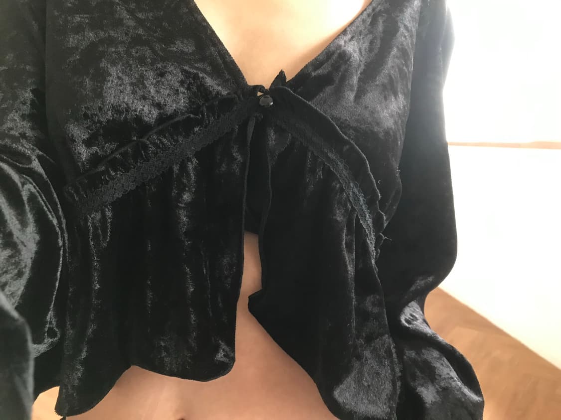 vintage velvet top 상품이미지5