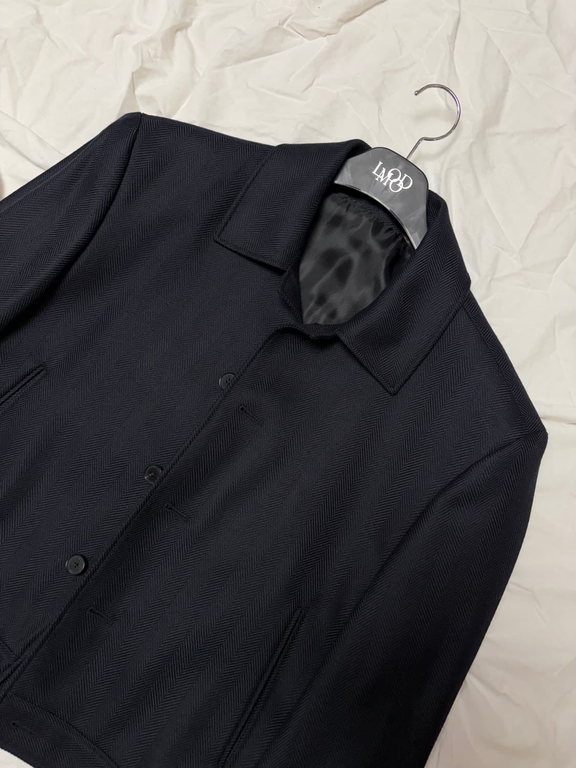 엘무드 초판 마르코스 울 자켓 네이비 / 46 상품이미지3