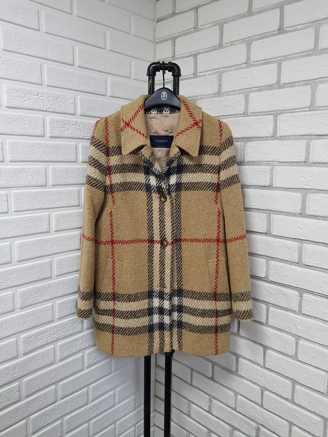 [uk10/55/정품] 버버리 노바체크 울코트 상품이미지1